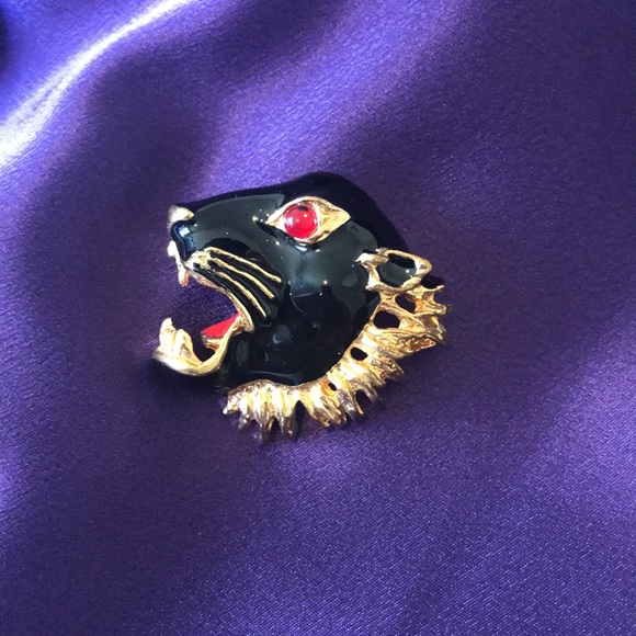 Panther enamel brooch - Picture 3 of 4